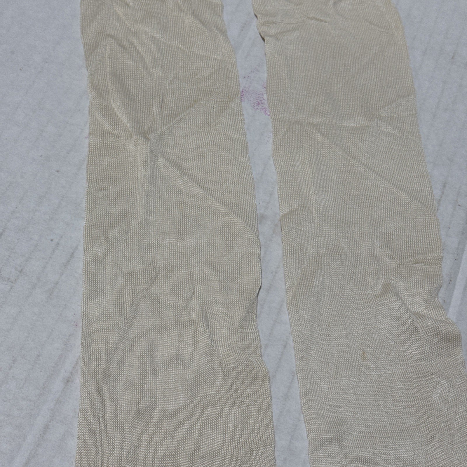 Vintage Terramar 80s Long Socks New With Out Tags Cream 100% Pure Silk Rare Find — image 4 of 8